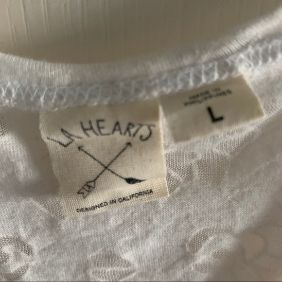 LA Hearts White Floral Tank Top - Picture 4 of 4